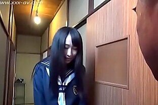 japanese Long hair Cum on clothes
